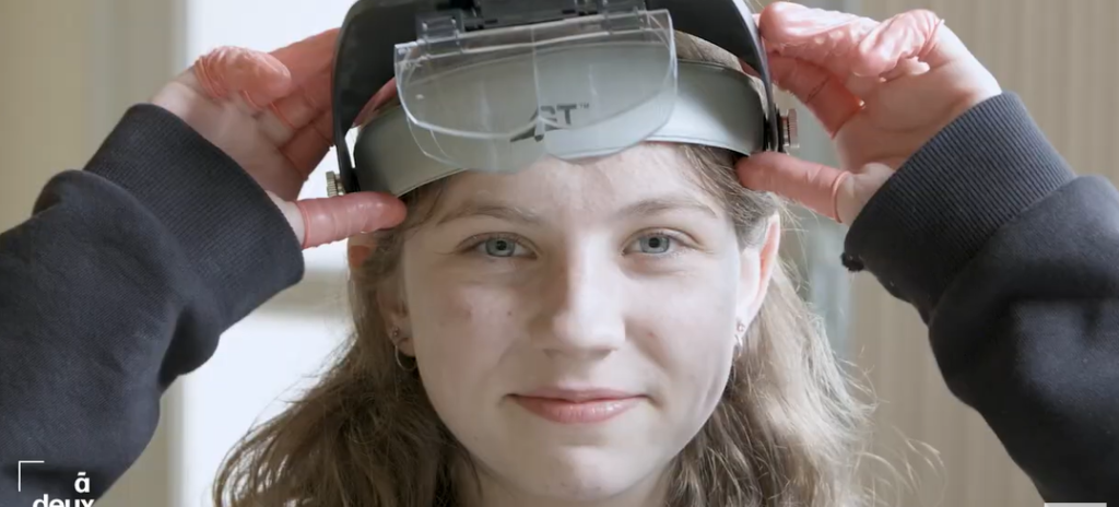 Ophélie bénéficiaire d' A deux mains